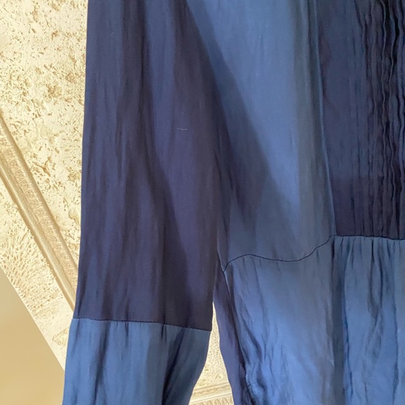 Zara Basic two tone blue tunic top size S - Picture 3 of 4